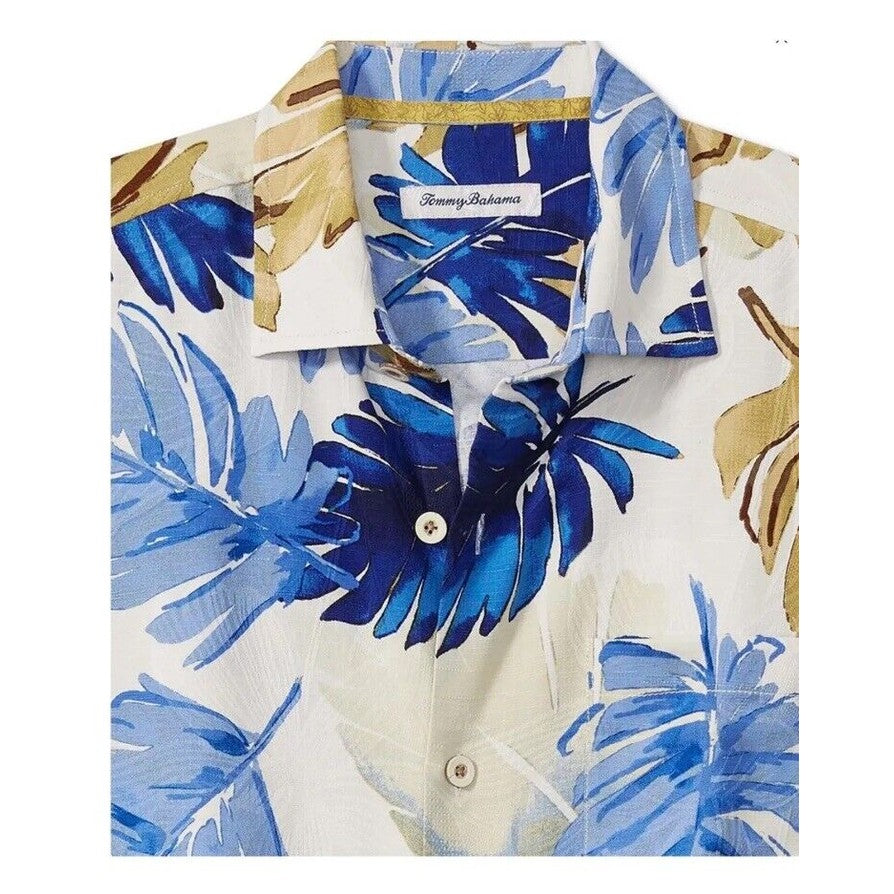 Tommy Bahama Men's Short Sleeve Shirt Ferona Fronds-Continental-Large-NEW $148