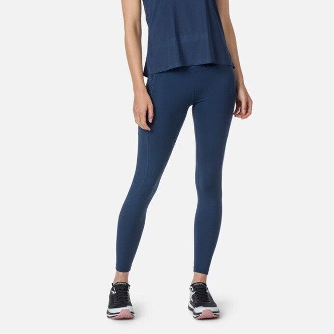 $95 Rossignol Women’s Stretch Full Length Running Tights- Navy- Large -New Tags