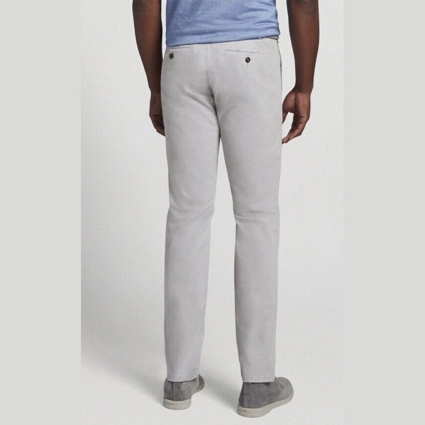$198 PETER MILLAR Collection Men’s Concorde Garment Dyed Trouser-Grey-34W 36L