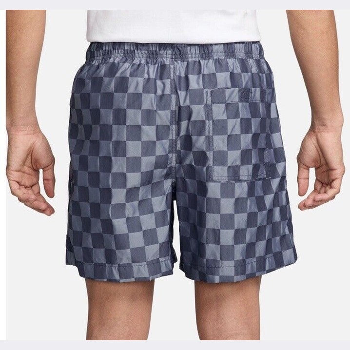 $60 NEW Nike Men’s Club Checkered Woven Flow Shorts-Blue/Grey- XLarge - New