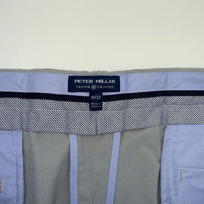 $180 Peter Millar Crown Men’s Crafted Surge Performance Pants- Gale Grey-40W 32L