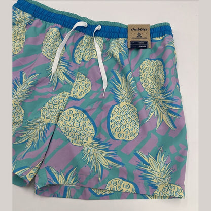 Chubbies Men's Stretch Swim Trunks 5.5" The Low Tides-Multi-X-Large-New $70