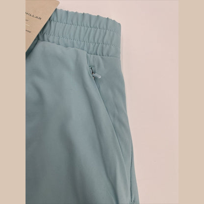 $80 Peter Millar Women's Meridian Performance Running Short-Cirrus Blue-Large
