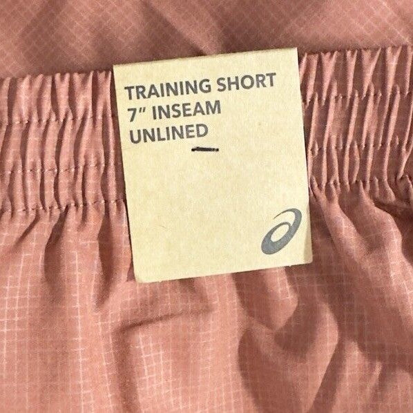 ASICS Men’s 7” Training Shorts -Rusty Root - Small - NWT