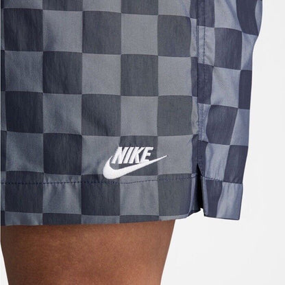 $60 NEW Nike Men’s Club Checkered Woven Flow Shorts-Blue/Grey- XLarge - New
