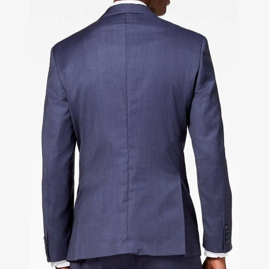 DKNY Men's Lexington “Derek” Blue Italian Wool Jacket Size 36 Regular NWT- $525