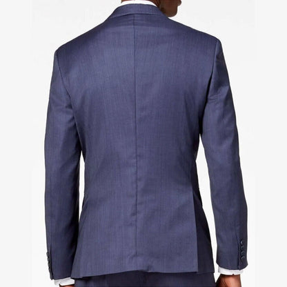 DKNY Men's Lexington “Derek” Blue Italian Wool Jacket Size 36 Regular NWT- $525
