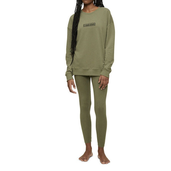Calvin Klein Reimagined Heritage Lounge Leggings QS6834-Napa Green - XLarge- New