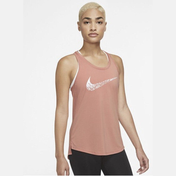 Nike Run Running Dri-FIT Women’s Swoosh Tank Top- X-Large -Light Orange- New $35