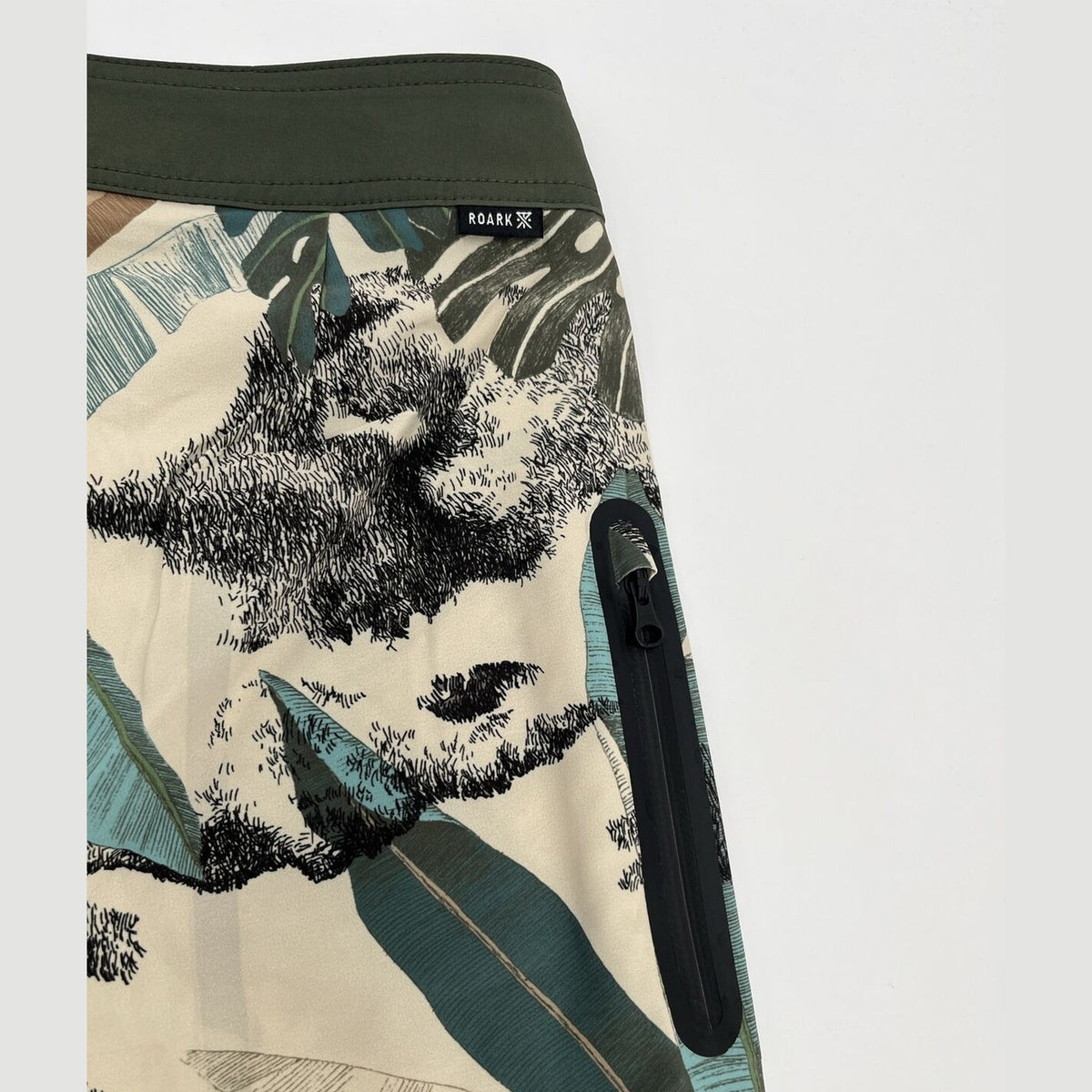 $89 Roark Men’s Passage Primo 18” Boardshorts-Bone-Khaki-Size: 28W-New