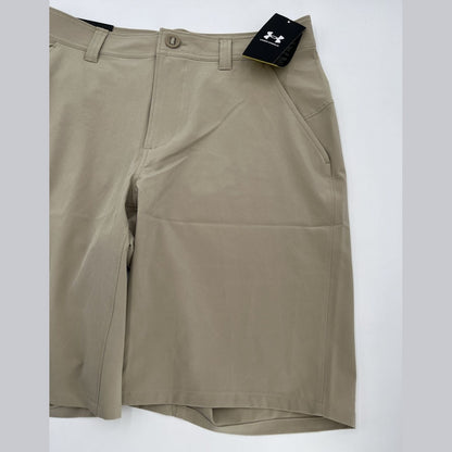$65 Under Armour Men's UA 10” Mantra Soft Cargo Shorts- City Khaki Size: 30”-NWT