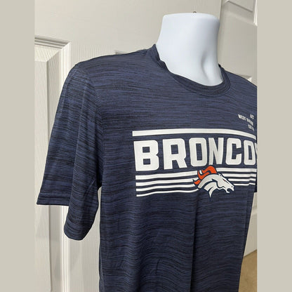 Nike Men’s Denver Broncos Micro T Shirt NFL - Blue/Orange-Small-New Tag $40