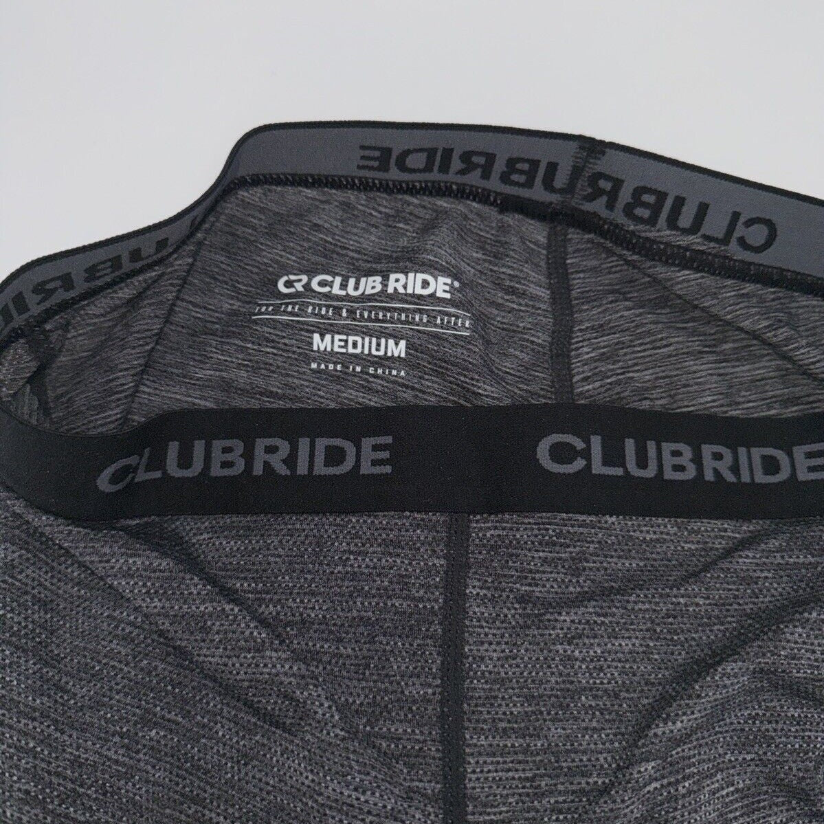$60 Club Ride Apparel Men’s Woodchuck Bike Shorts - Black/Grey- Medium - New Tag