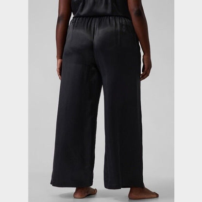 $99 Athleta Pantalon Calm Cool Lounge Pants -Black- Medium NWT