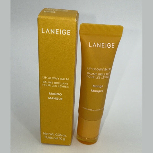 LANEIGE Lip Glowy Balm Hydrate Glossy, Lightweight Moisturize- Mango -0.35 Oz