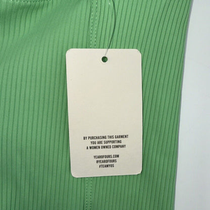 $125 Year of Ours Women’s Ribbed Ribbed Knit Leggings TN1037-GW- Green-Small-NEW