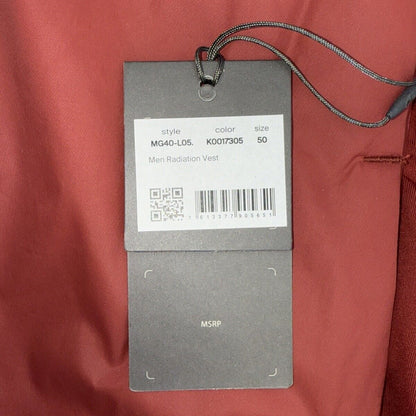 $279 KJUS Men's Radiation Vest Full Zip Insulated - Cedar Rust- Size: 50 Medium