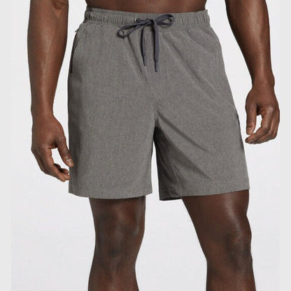 VRST Men's 7 Inch All-In Athletic Shorts-Warm Mushroom Heather-Small-New Tag $55