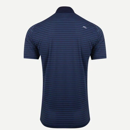 $104 KJUS Men’s Luis Stripe Comfort Golf Polo Shirt MG60-JO8-Atlanta Blue-Small
