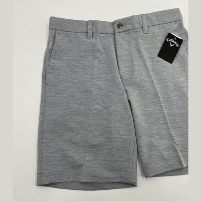$78 Callaway Men’s Stretch Slub Melange Golf Shorts- Blue Mix-Size: 32W-Navy