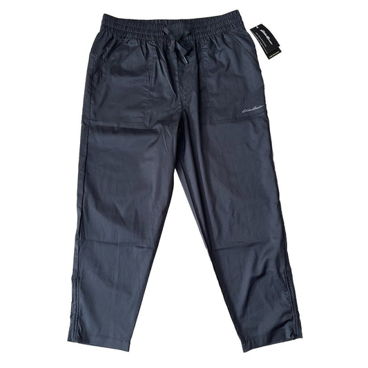 $70 Eddie Bauer Women’s Lake Town Capri Pants Lightweight-Black-Size: Medium-NWT