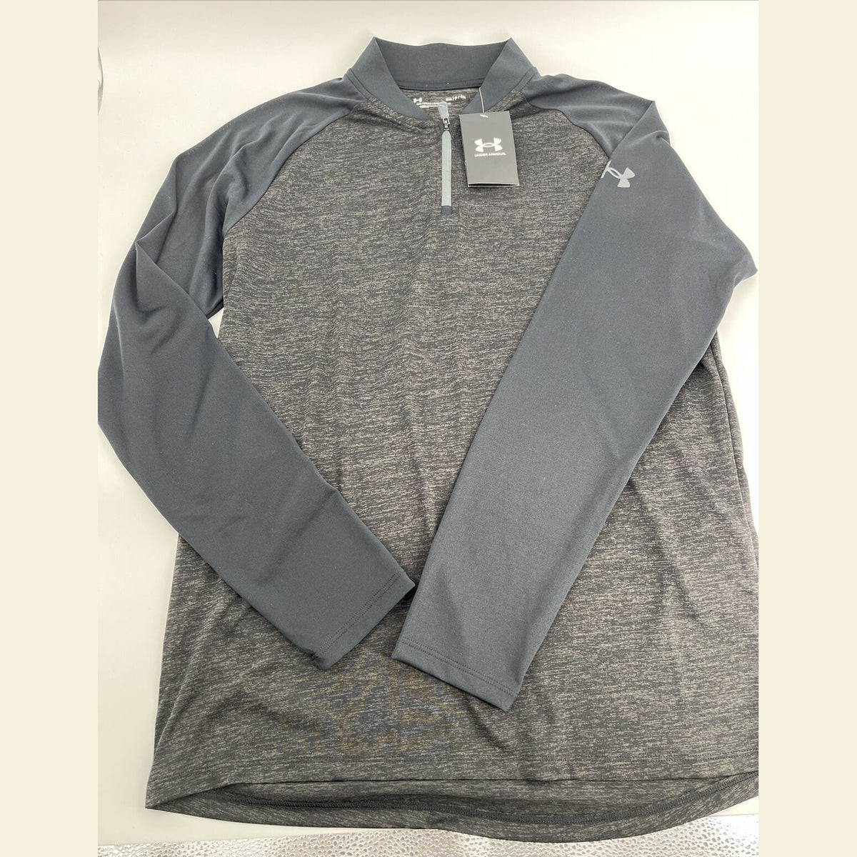 Under Armour Men’s UA Tech 2.0 1/4 Zip Pullover - Black/Grey-Small- New Tag $45