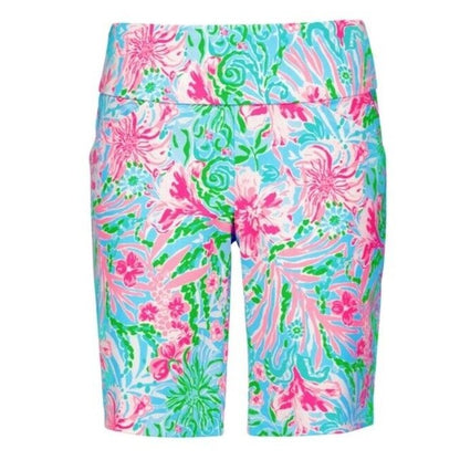 Lilly Pulitzer -Reid Short Leaf it Wild Golf Amalfi Blue-Size 00 NWT Retail $108