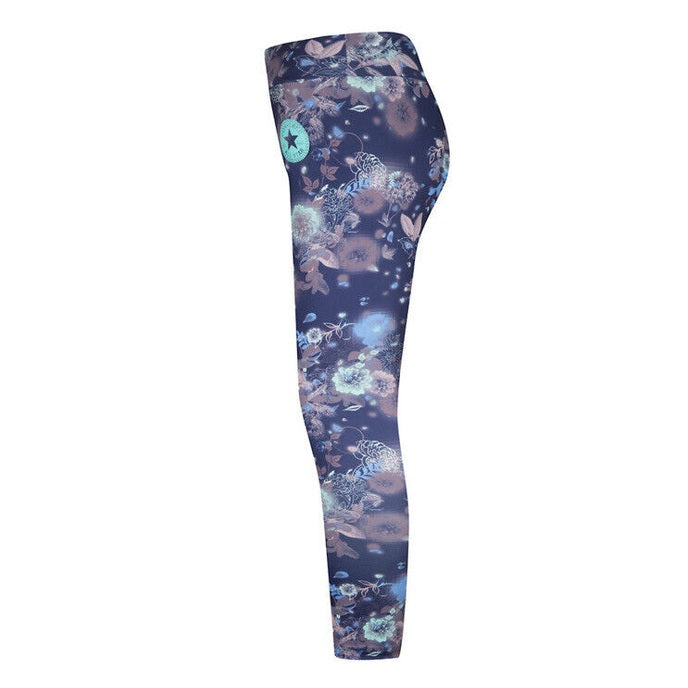 Converse Girls' Printed High Rise Leggings - Multi Floral - Girls XLarge-New $30