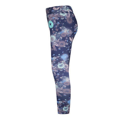 Converse Girls' Printed High Rise Leggings - Multi Floral - Girls XLarge-New $30