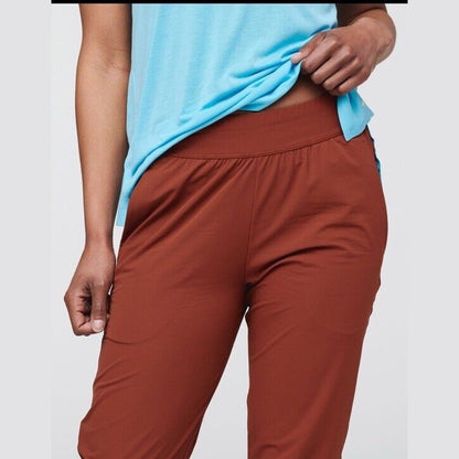 $89 Cotopaxi Women’s Veza Adventure lightweight Joggers-Spice Rust-Large -New