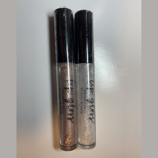 2 Pack Addison & Gates Set Lip Gloss, 1 Iridescent Glow, 1 Mauve 1 Each - Sealed