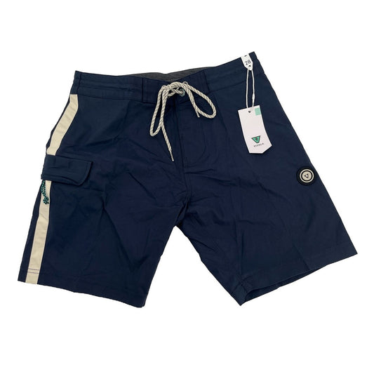 $65 Vissla Men’s Trip Out  17.5" Boardshort Swim Shorts-Navy Blue-Size: 28”W-New
