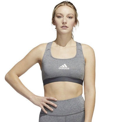 Adidas Powerreact Training Medium-Support Bra Women's - Grey - SDD - New $30