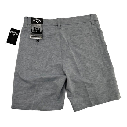 $78 Callaway Men’s Stretch Slub Melange Golf Shorts- Blue Mix-Size: 32W-Navy