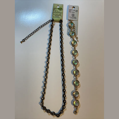 Lot Of 2 Explorer Necklace And Bracelet Combination Jewelry