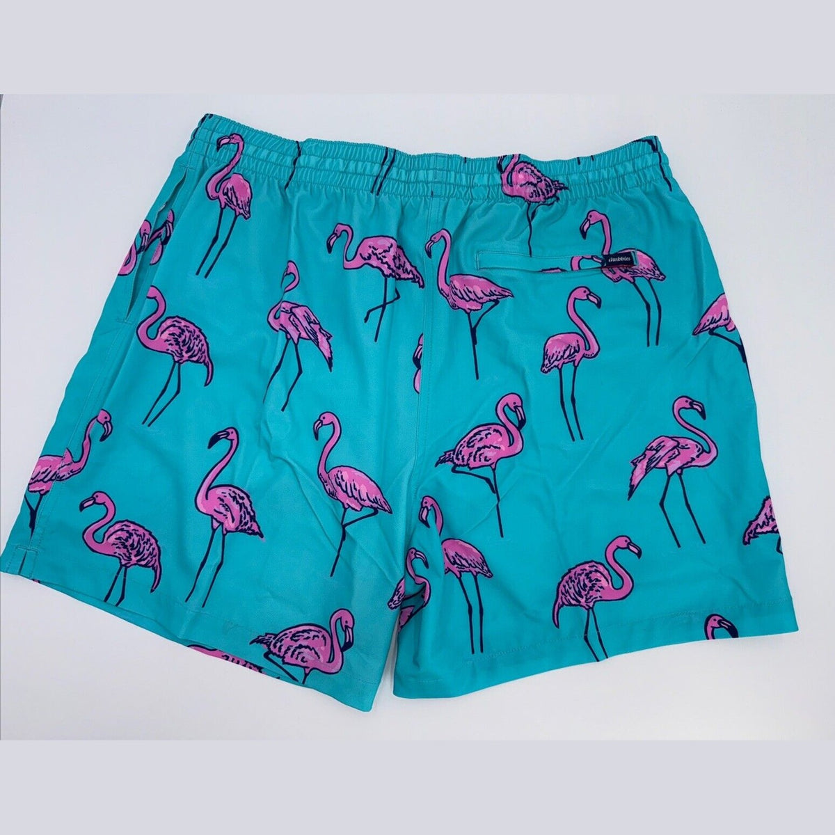 $70 Chubbies The Beach Retreat 5.5" Inseam Swim Trunks-Aqua/Pink- XLarge-New Tag