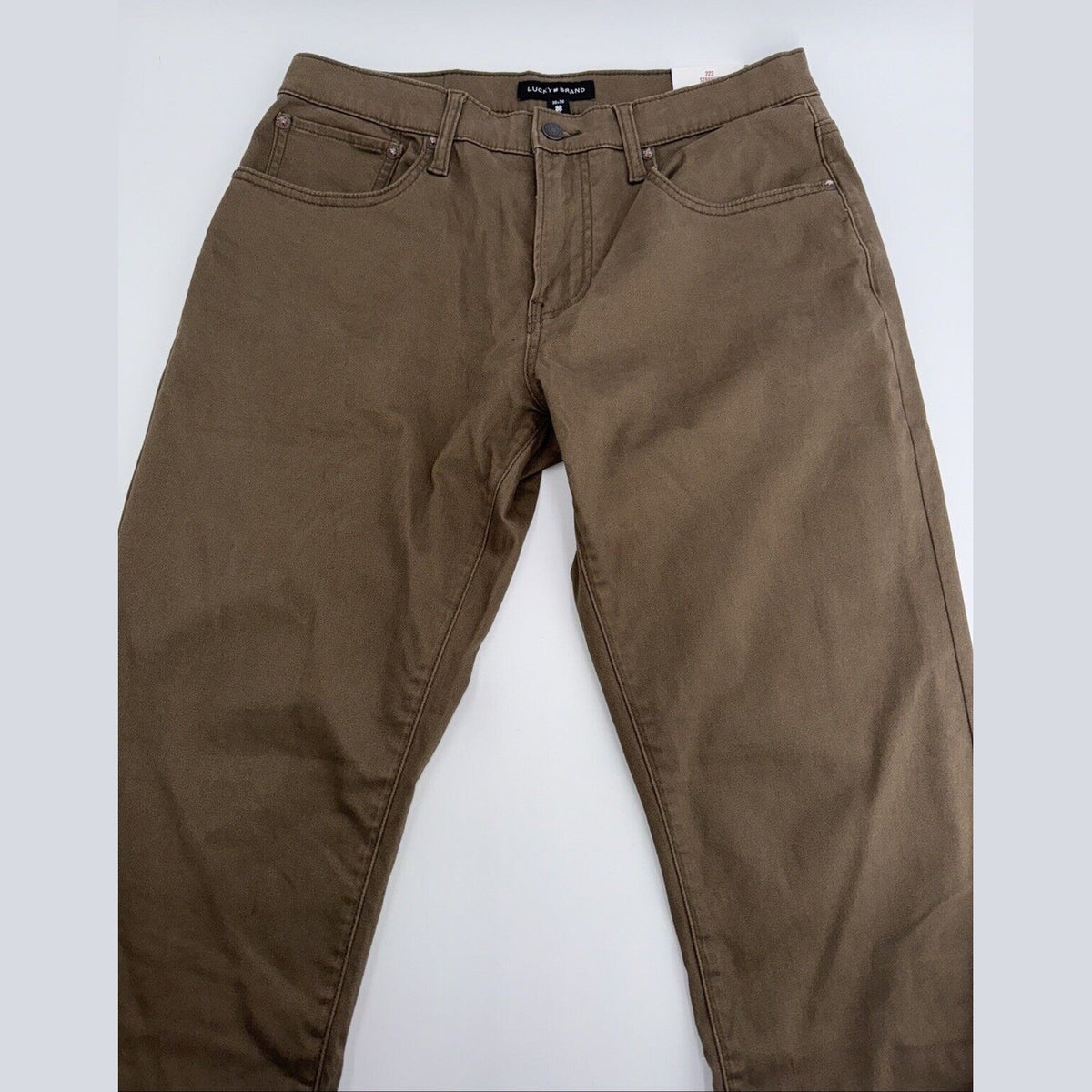 $99 Lucky Brand Men’s- 223 Straight Stretch Five Pocket Pants-Bark- 30W 30L -NWT