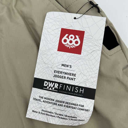 $75 - 686 Everywhere Men’s Stretch Jogger Pants Slim Fit - Putty Beige - Large