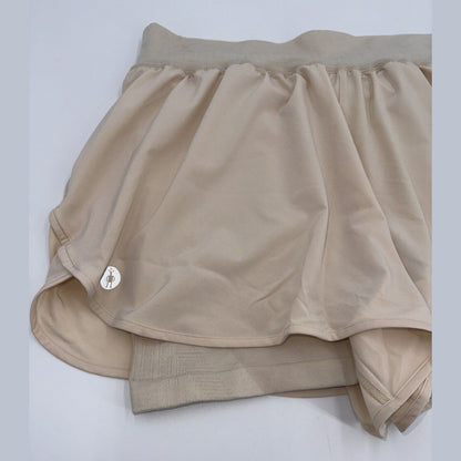 $95 SmartWool Women’s Intraknit Active Lined Shorts Merino Wool-Almond-XLarge