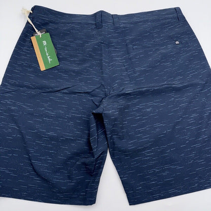 $89 Travis Mathew Men’s Solo Trip 9” Shorts - Dress Blues - 34W - NWT