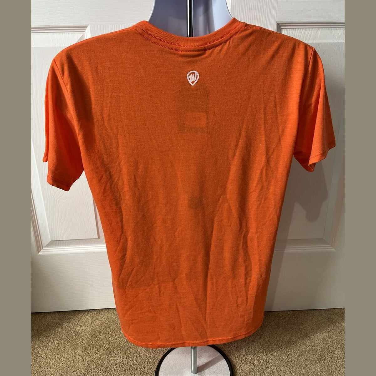 Where I’m From Men’s Denver Soft Cotton T Shirt-Orange/White/Navy-Small-New