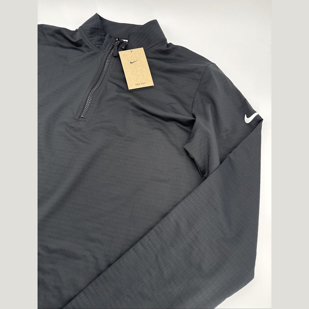 $75 Nike Victory Men's Dri-FIT 1/2-Zip Golf Top FD5837- Black - Small -New Tag
