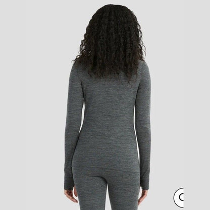 $95 Terramar Woolskins 2.0 Merino Wool Base Layer Turtleneck- Grey - Medium-New