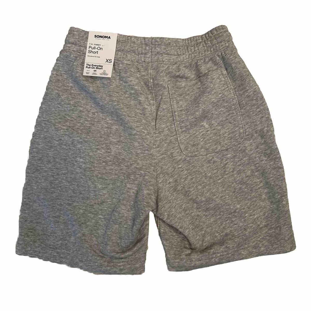 Sonoma Men’s 7" Knit Everyday Pull-On Shorts - Gray- Size XS NWT