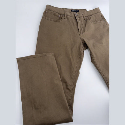 $99 Lucky Brand Men’s- 223 Straight Stretch Five Pocket Pants-Bark- 30W 30L -NWT
