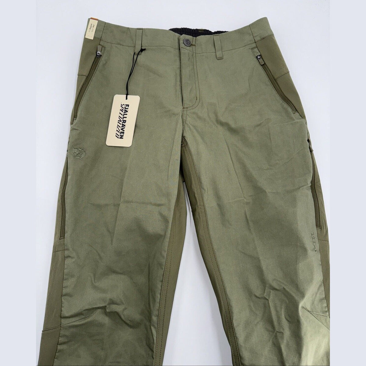 $160 Fjallraven Women’s Specialized Riders Hybrid Trousers-Green EU:38 (29”) NEW