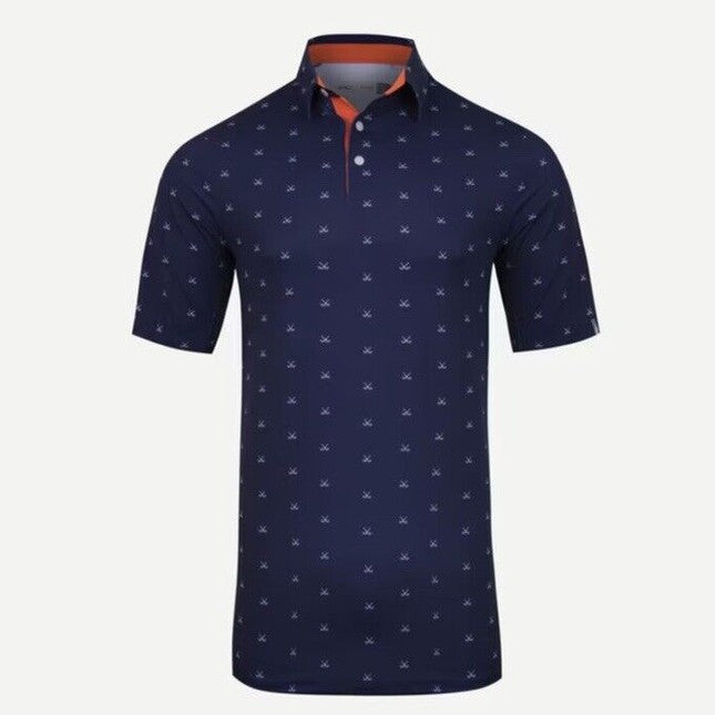 $104 KJUS Men’s Men Golfer Golf Polo Shirt MG60-L11-Atlanta Blue-Large - New Tag