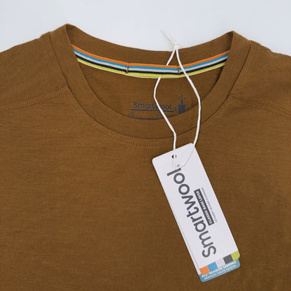 $90 SmartWool Men’s All Season Merino Base Layer Long Slv Shirt-Fox Brown-Small