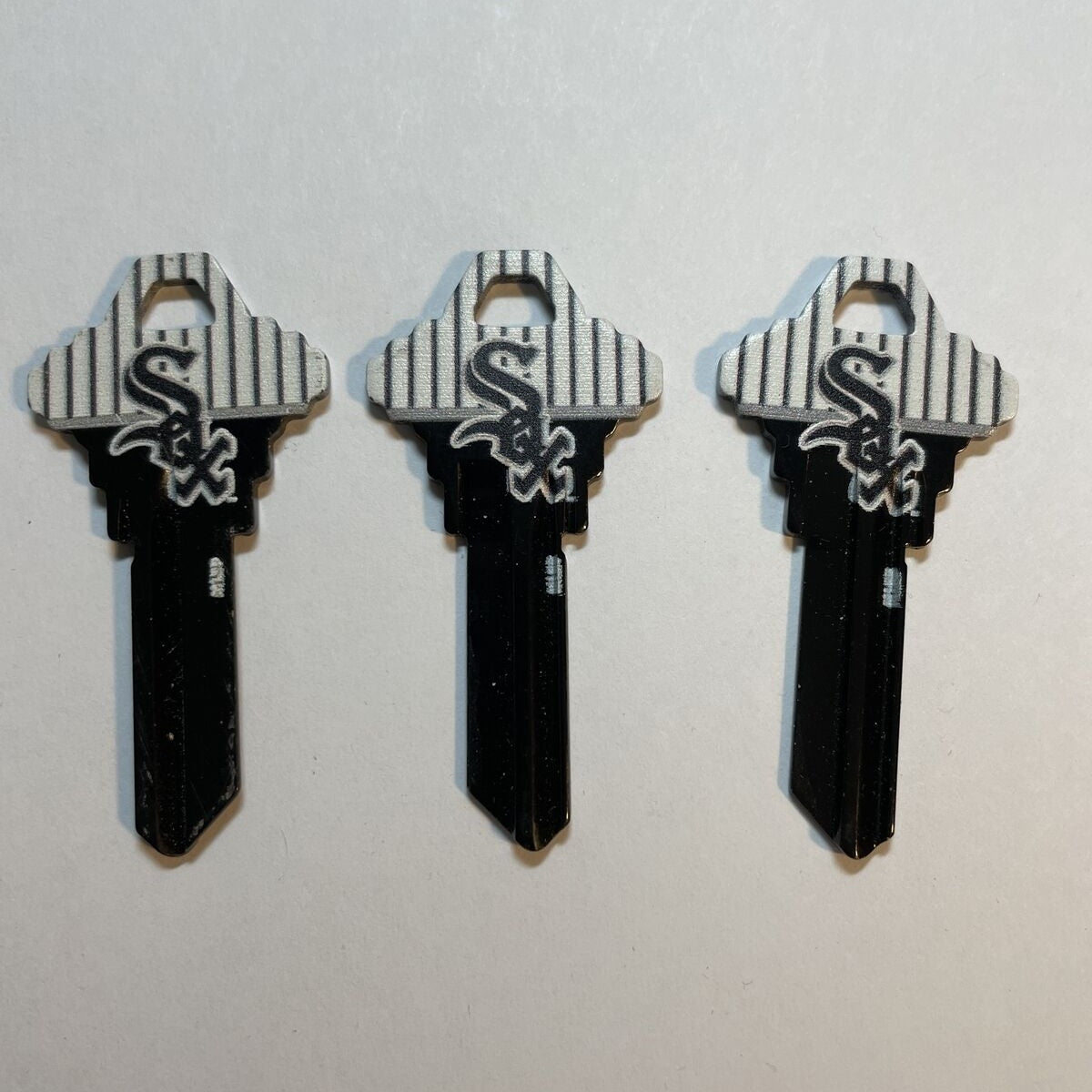 Lot 3 Keys House / Office Blank Keys SC1 -  MLB Chicago White Sox