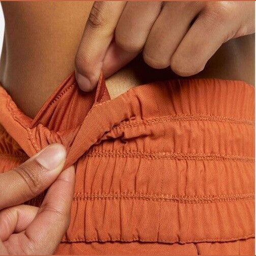 Nike One Women's Dri-FIT UltraHigh Waisted 3" Brief-Lined Shorts-Dk Russet-Small